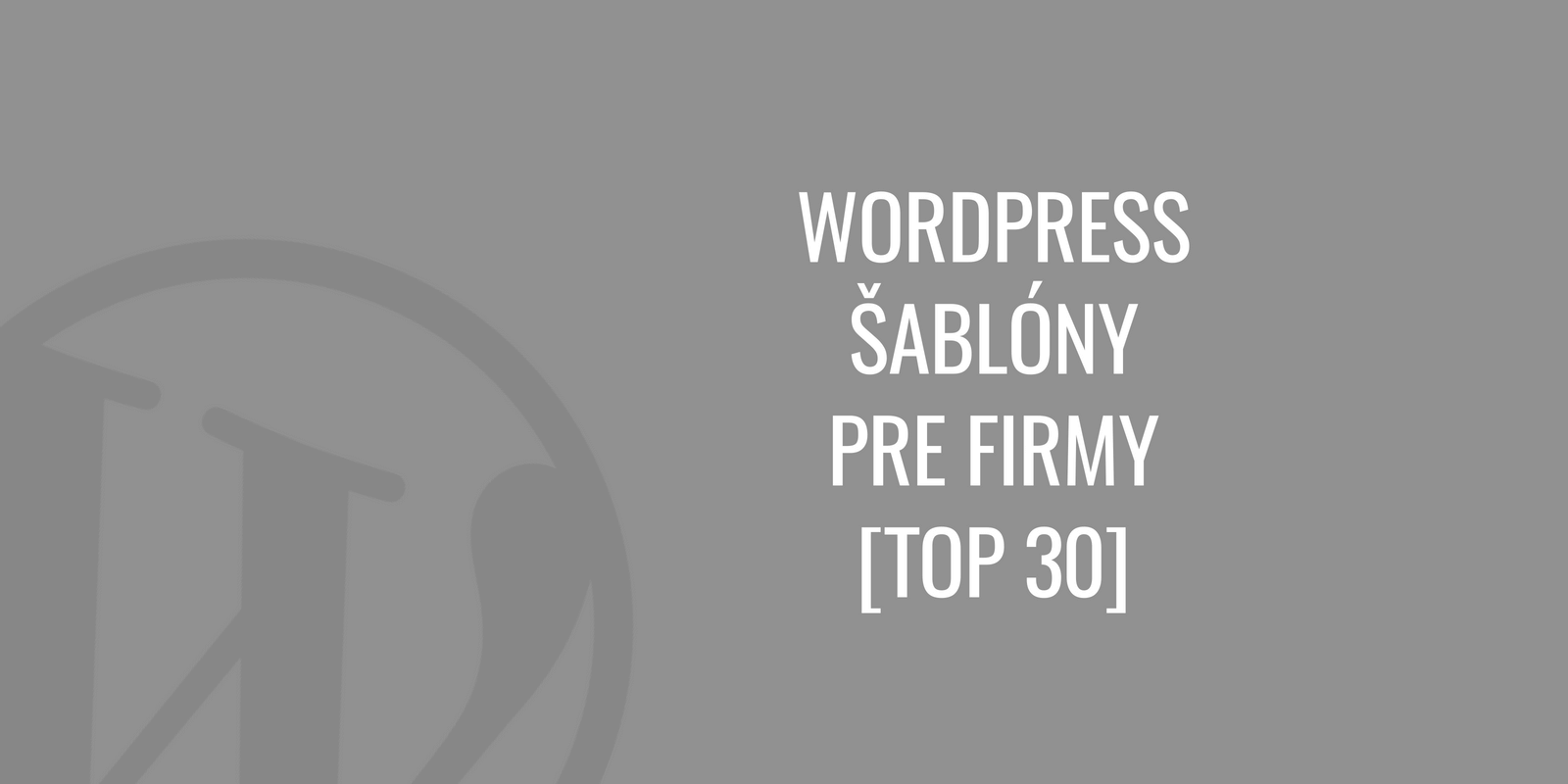 WordPress šablony pro firmy