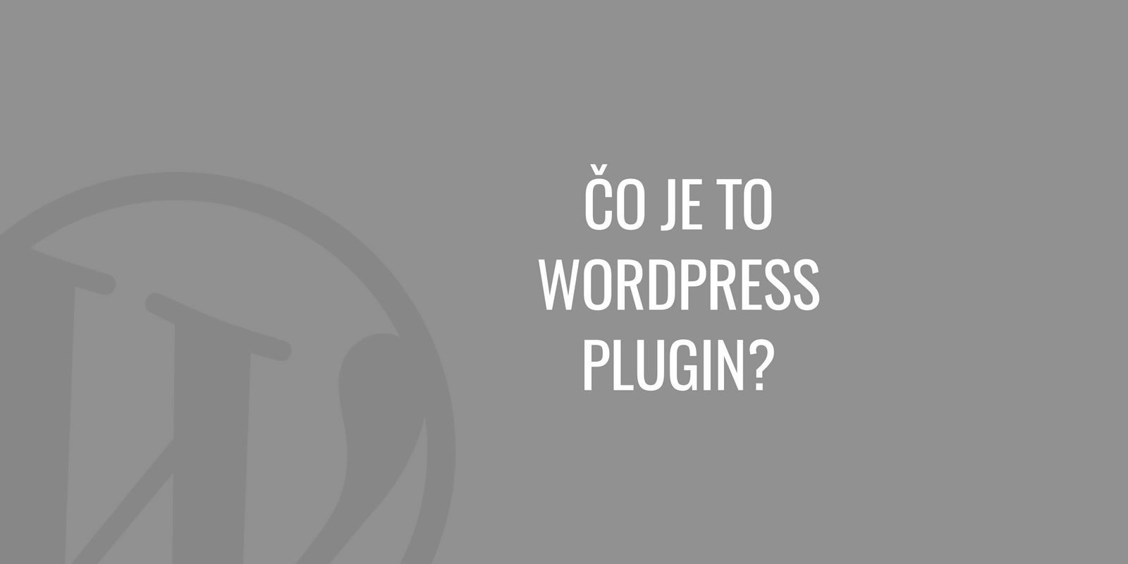 Co je to WordPress plugin