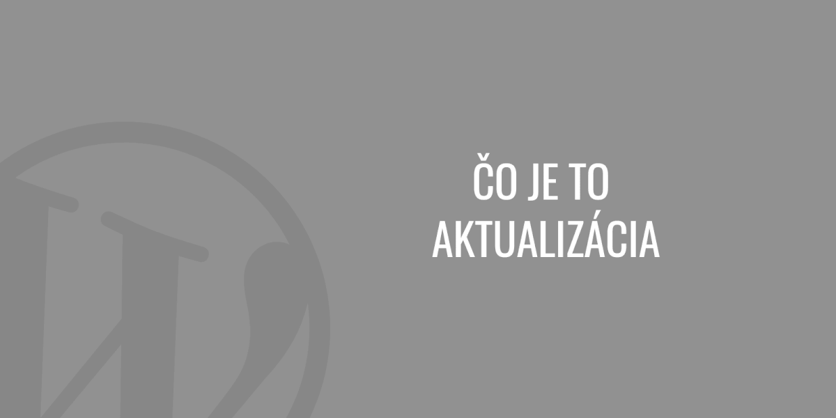 Co je to aktualizace