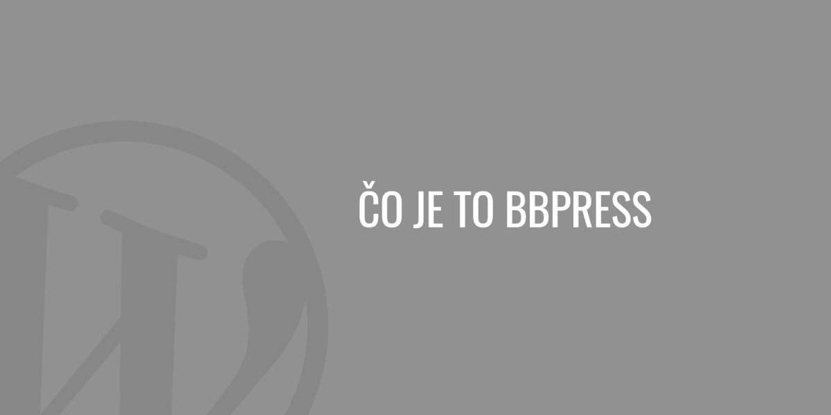 Co je to bbPress