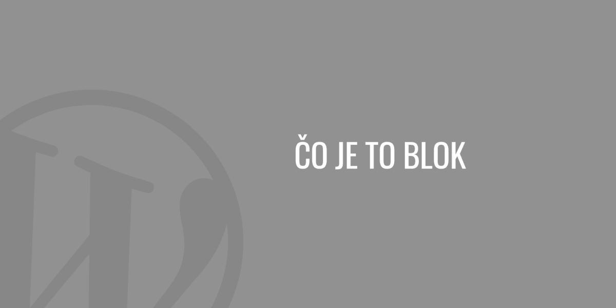 Co je to blok