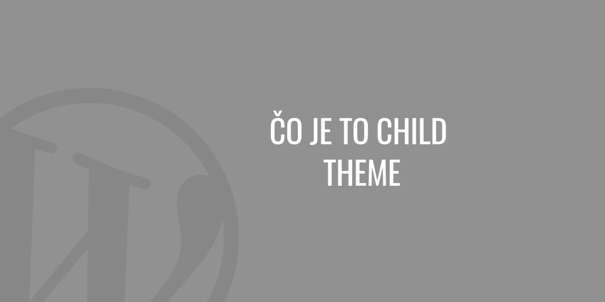 Co je to child theme