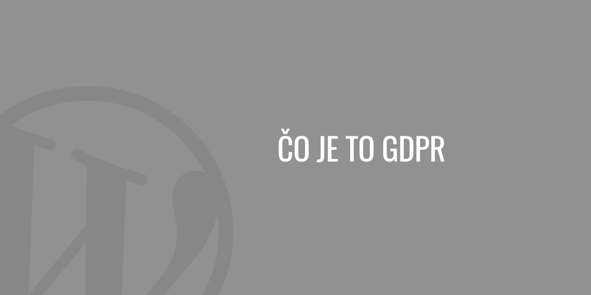 Co je to GDPR
