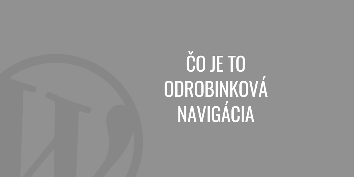 Co je to drobinková navigace