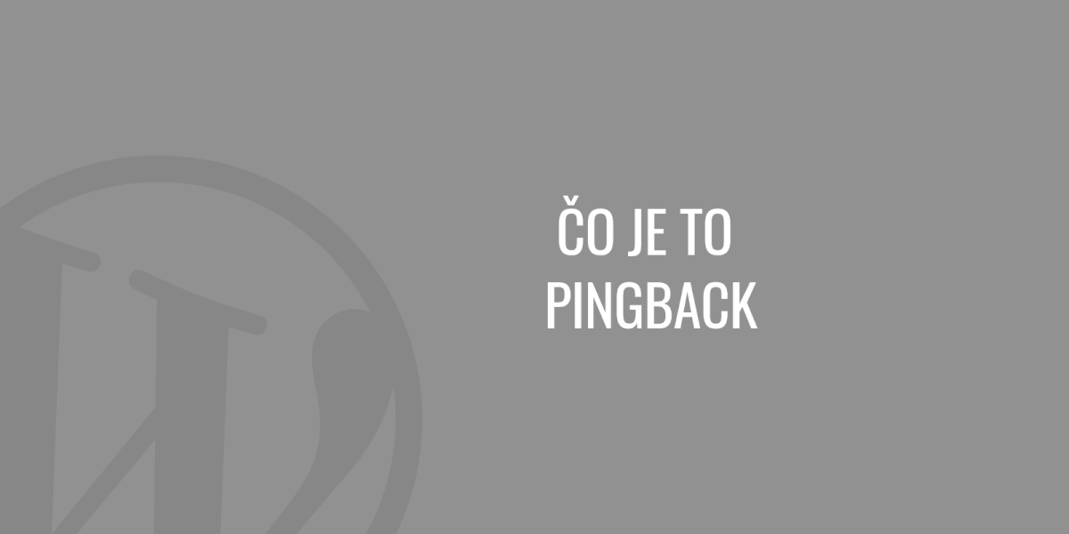 Co je pingback