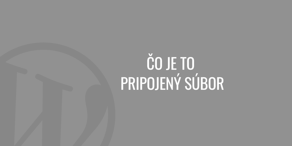 Co je to připojený soubor