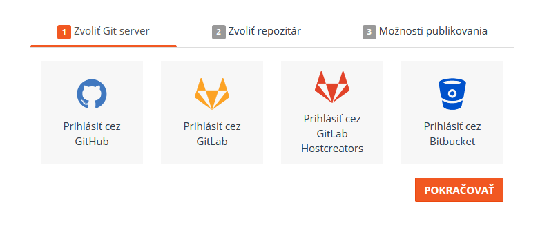 Propojení GIT repozitáře